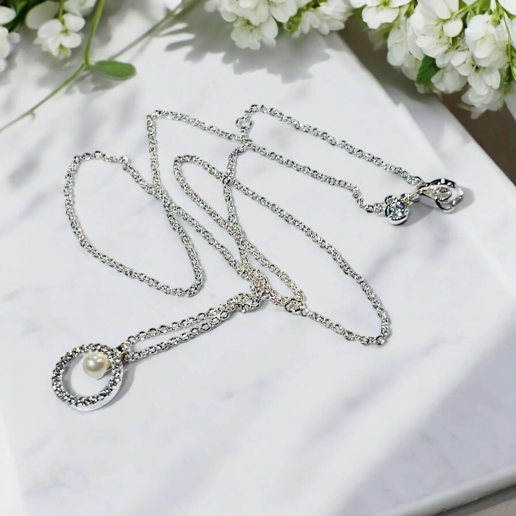 Eternity Pearl Necklace