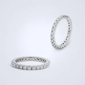 Fishtail Eternity Diamond Ring
