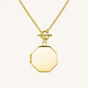 Geo Locket Gold