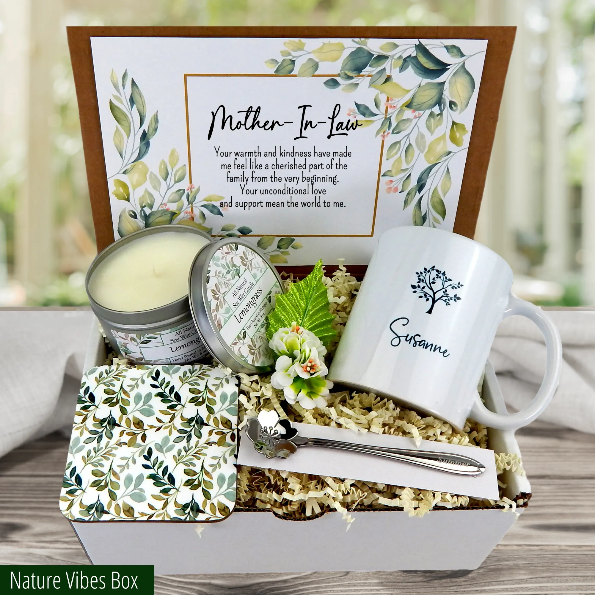 Gift for Mother-In-Law with Personalized Keepsake Mug
