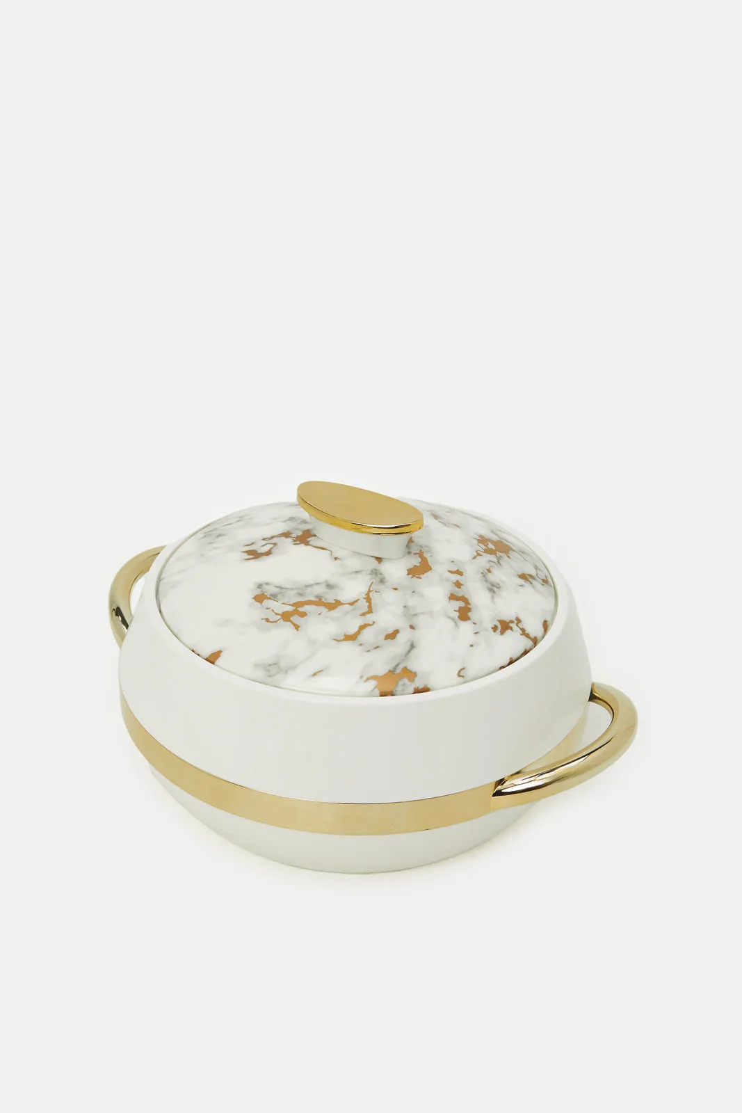 Gold Marble Print Casseroles (3 Piece)