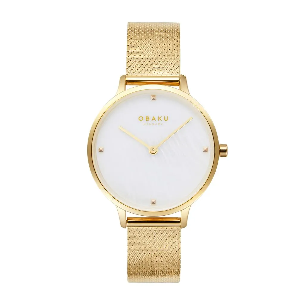 Gold Plated Figen Gold Women's Watch by Obaku