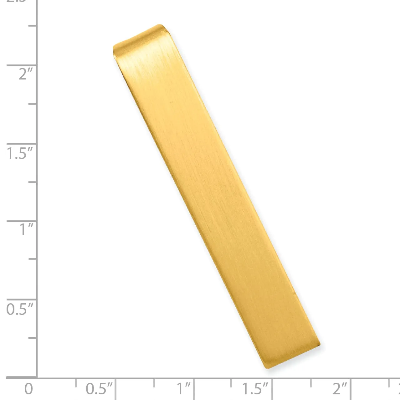 Gold Plated Satin Tie Bar