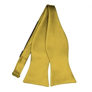 Gold Self-Tie Bow Tie