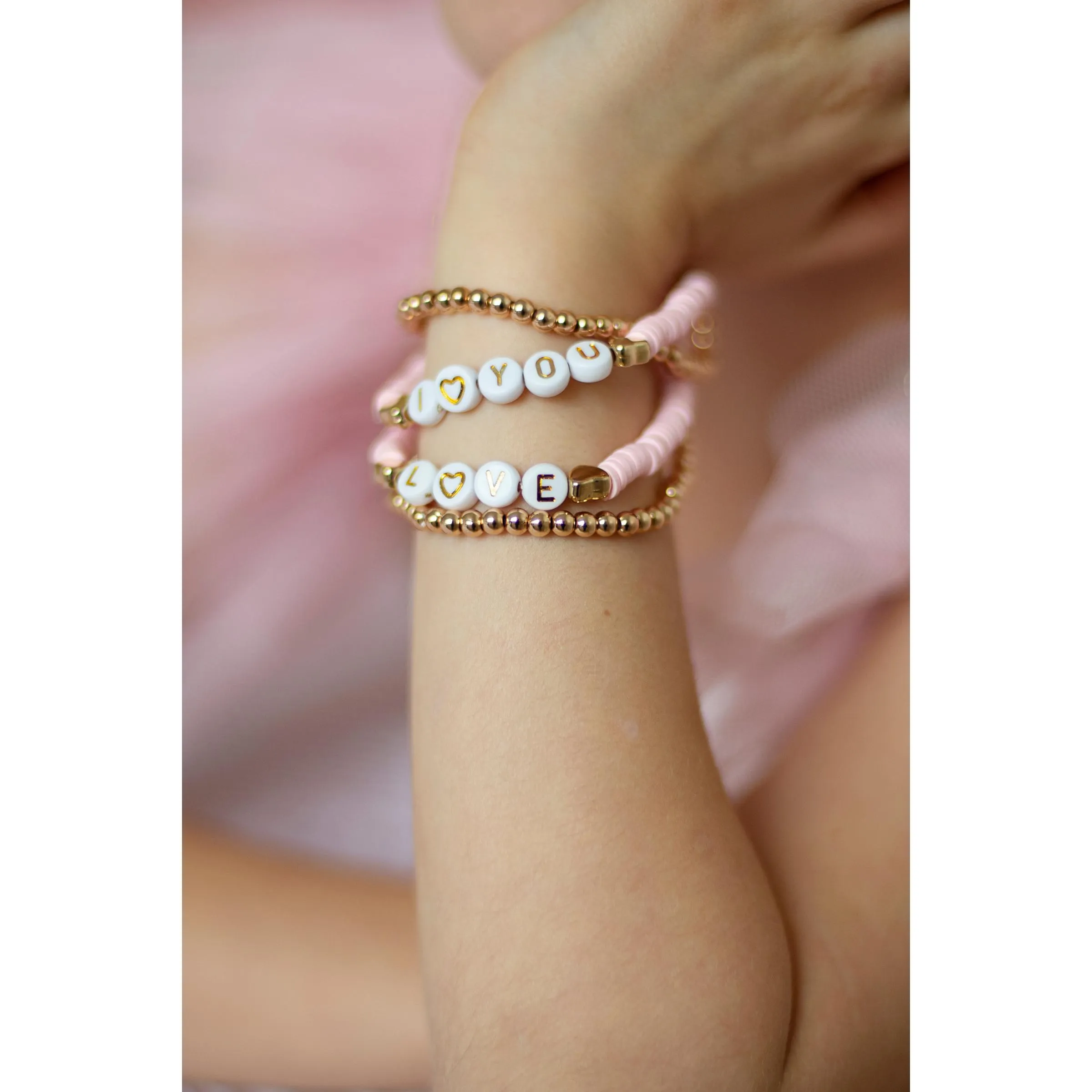 Great Pretenders Pink Love Bracelets