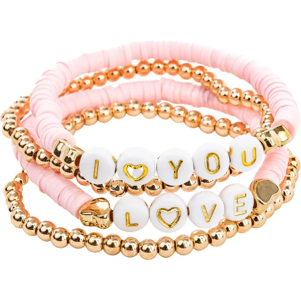 Great Pretenders Pink Love Bracelets