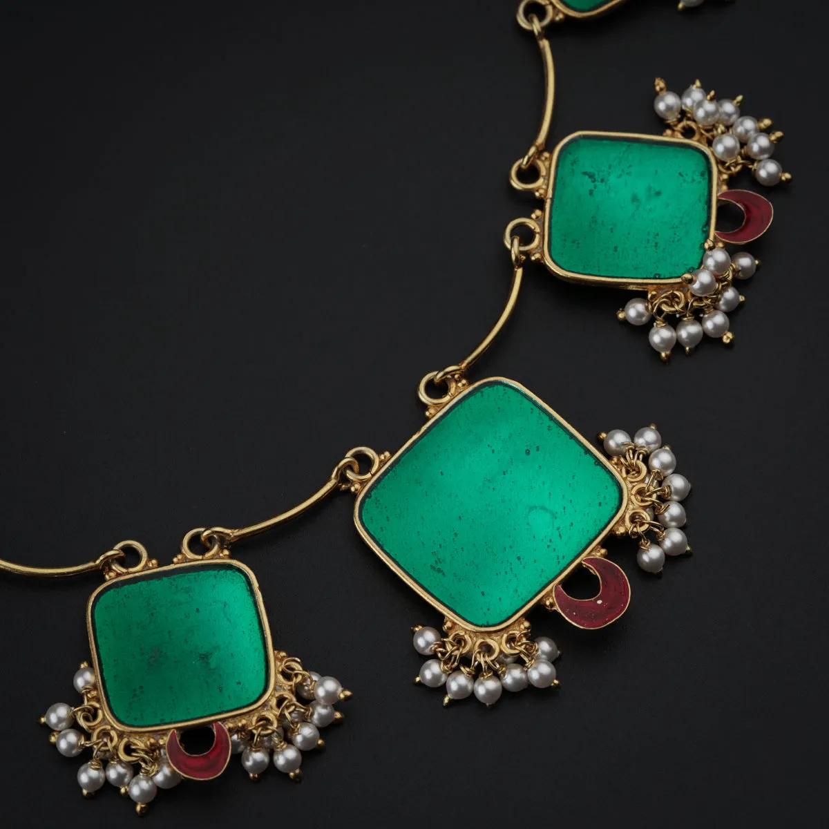Handmade Meenakari Set Gold Plated