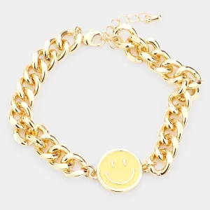 iLLASPARKZ Enamel Smile Charm Bracelet