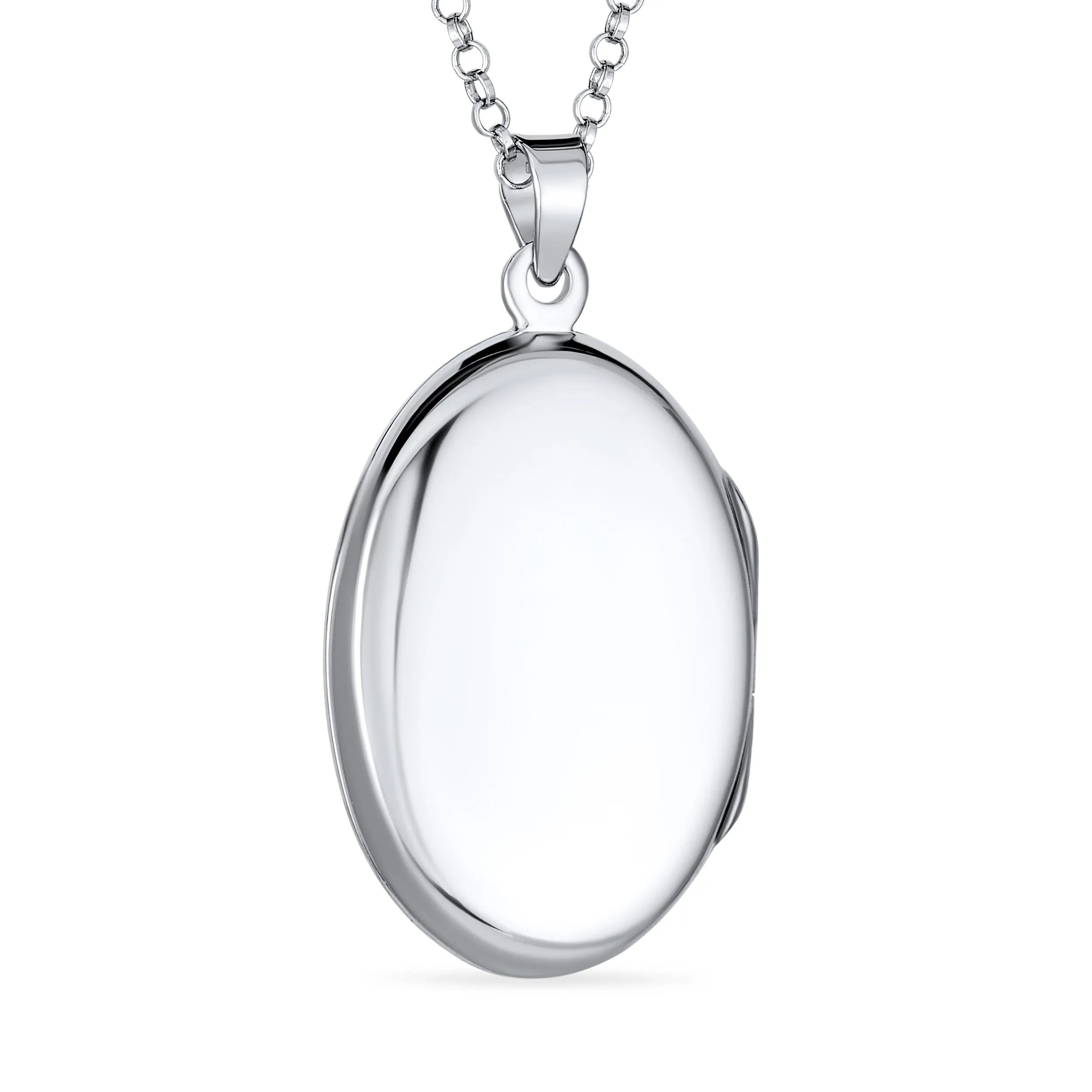 Irish Celtic Claddagh Locket Necklace for Teens Sterling Silver Photo Holder