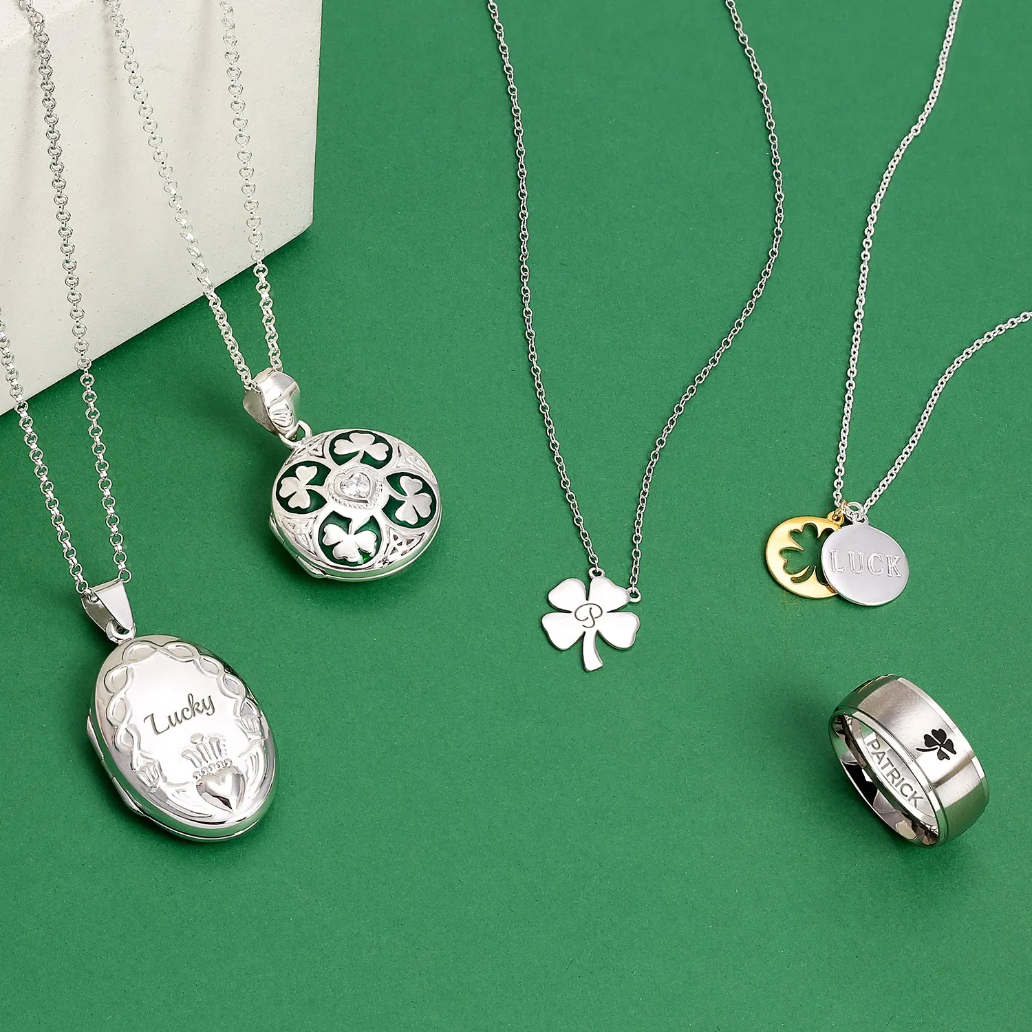 Irish Celtic Claddagh Locket Necklace for Teens Sterling Silver Photo Holder