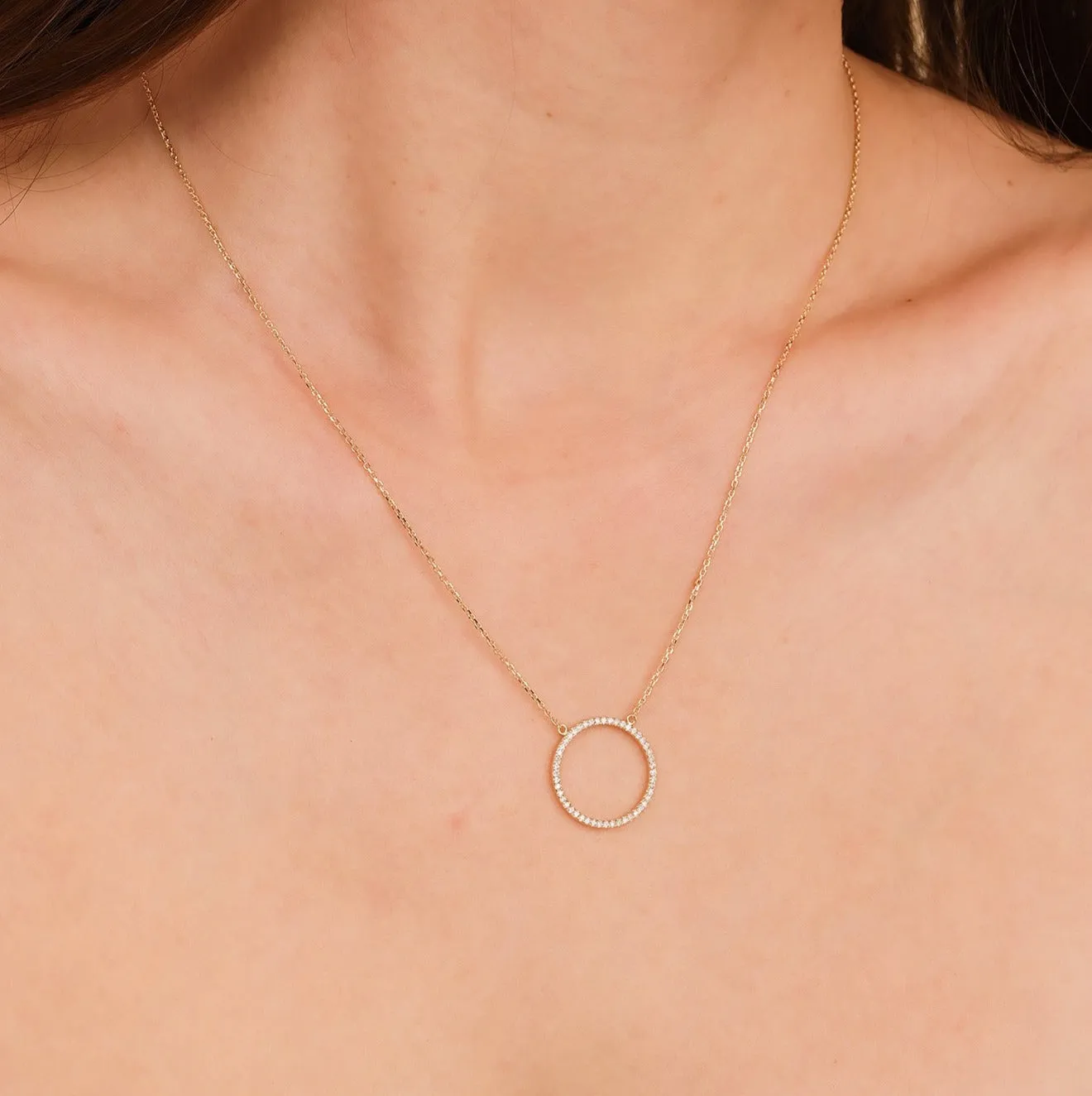 Large Circle Of Life Diamond Necklace, Lola
