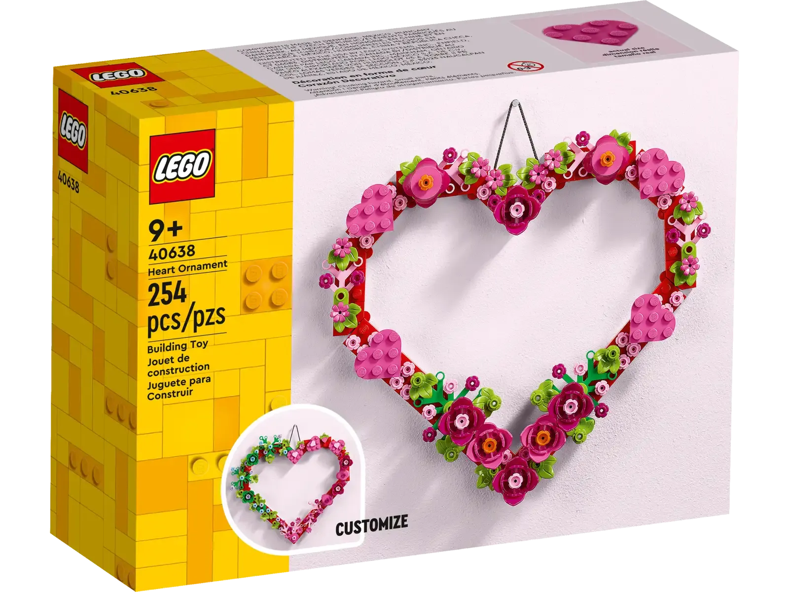 LEGO® Heart Ornament 40638