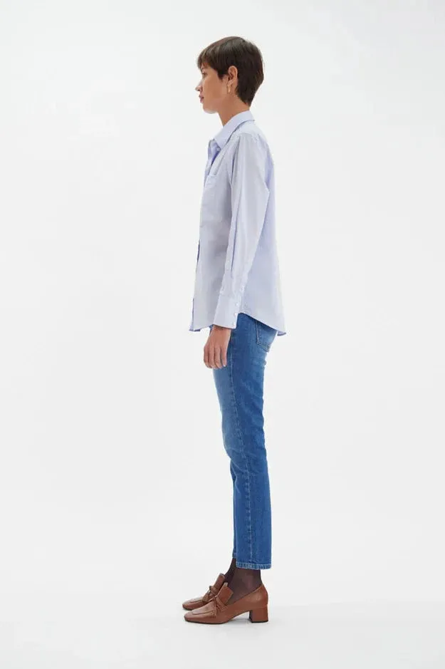 Maureen Light Blue Cotton Shirt