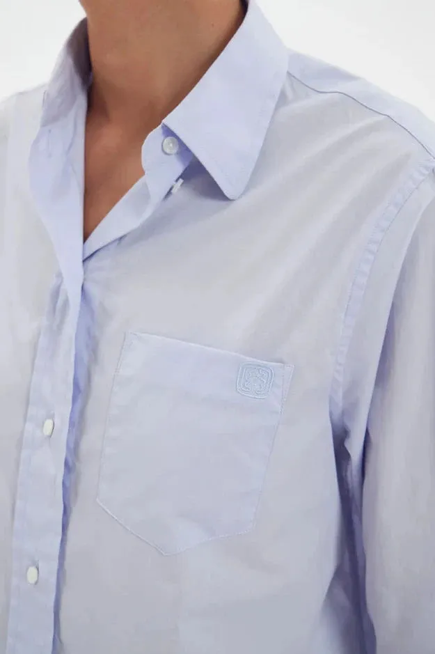 Maureen Light Blue Cotton Shirt