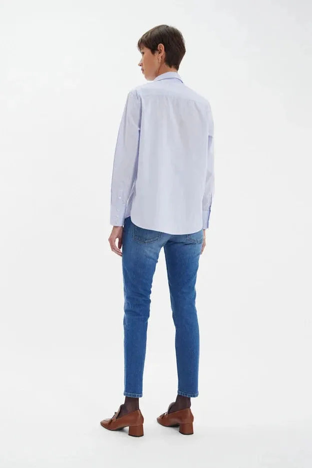 Maureen Light Blue Cotton Shirt
