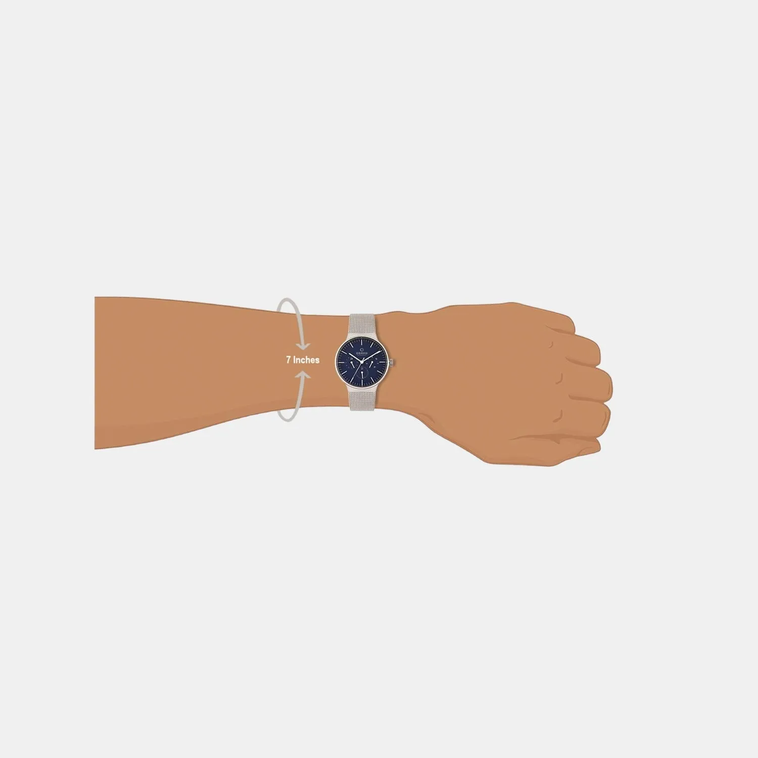 Men Blue Analog Stainless Steel Watch V229GMCLMC