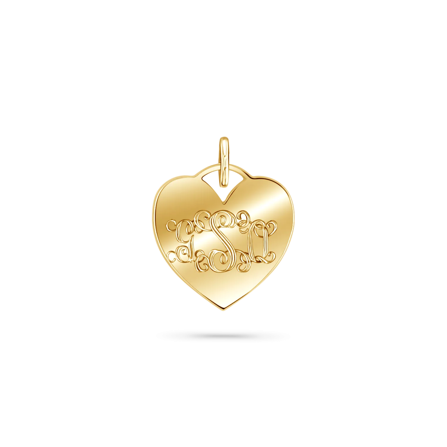 Mini Heart Monogram Charm