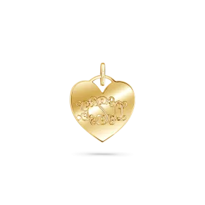 Mini Heart Monogram Charm