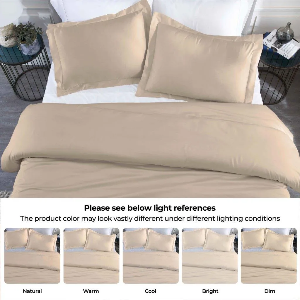 Modal From Beechwood 400 Thread Count Solid Duvet Cover Set