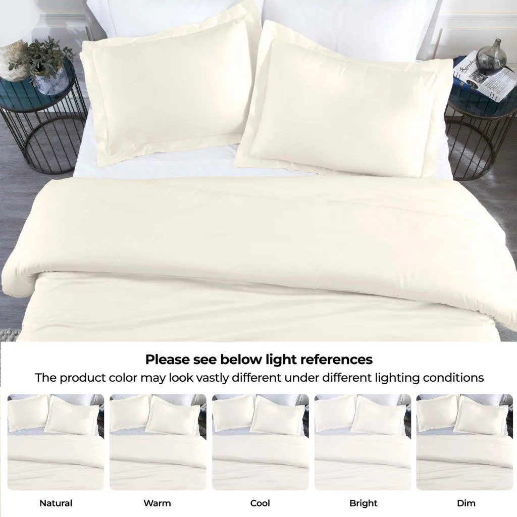 Modal From Beechwood 400 Thread Count Solid Duvet Cover Set