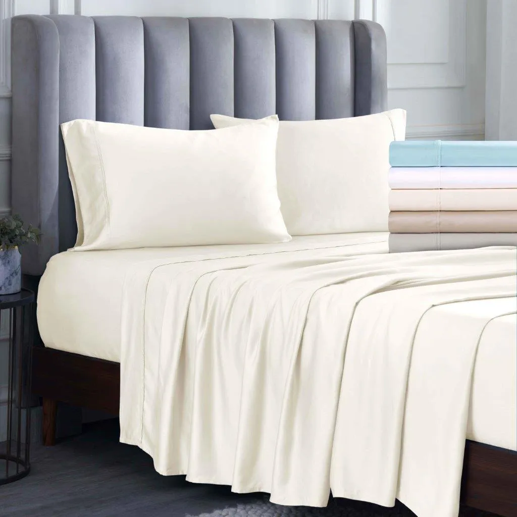 Modal From Beechwood 400 Thread Count Solid Duvet Cover Set