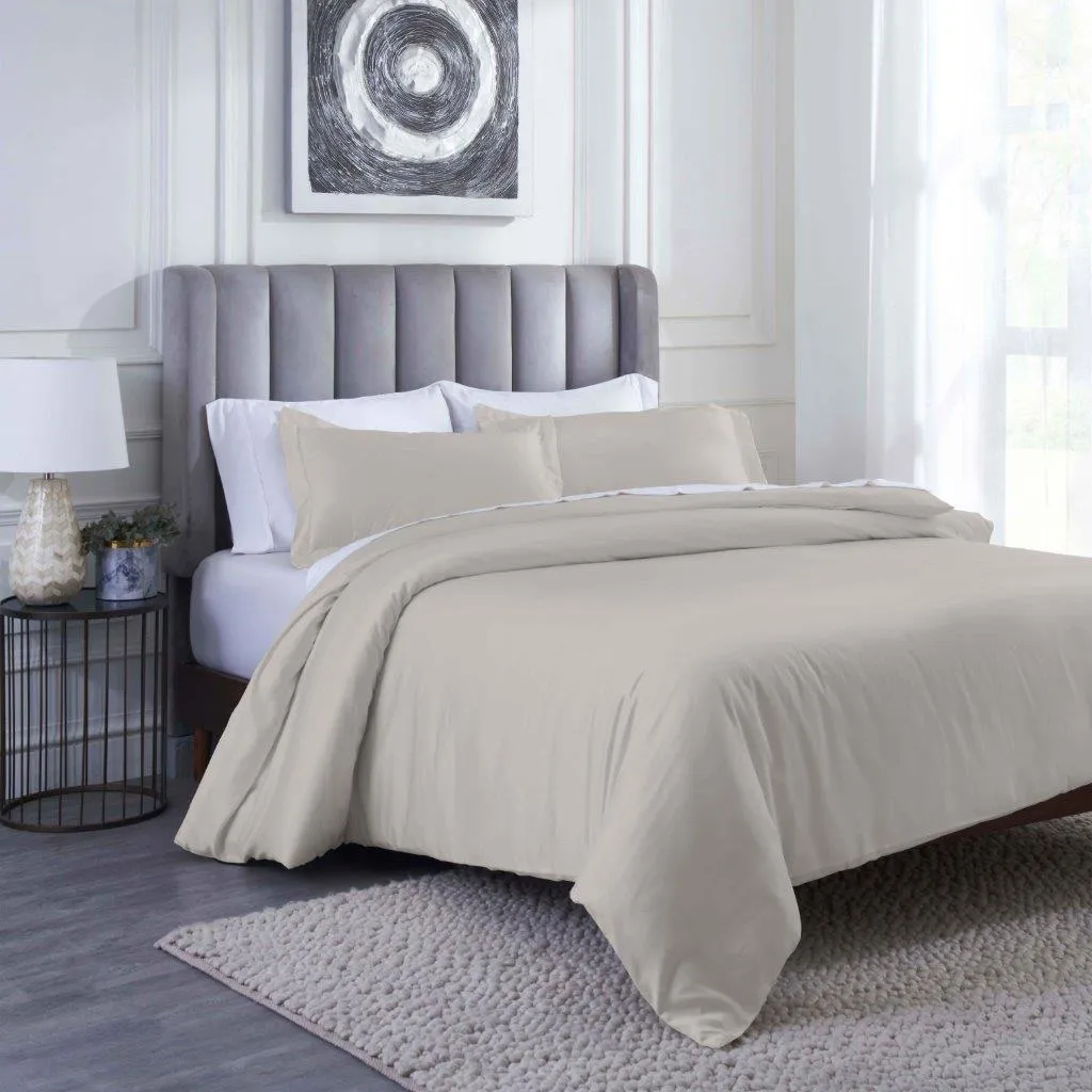 Modal From Beechwood 400 Thread Count Solid Duvet Cover Set