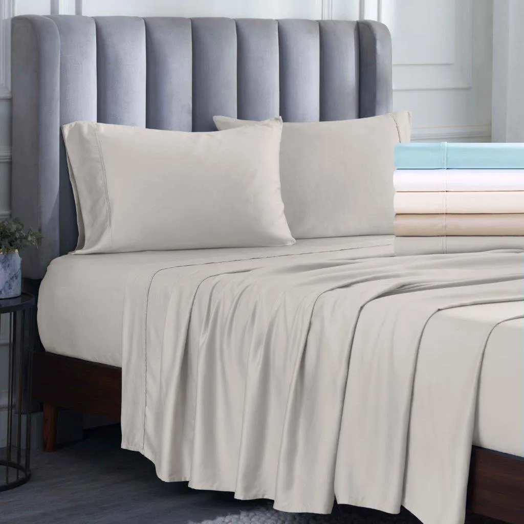 Modal From Beechwood 400 Thread Count Solid Duvet Cover Set