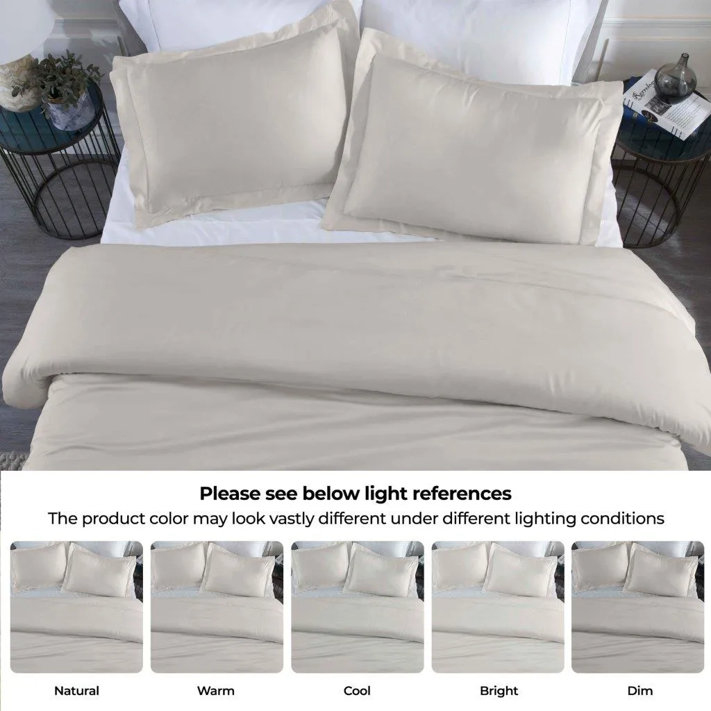 Modal From Beechwood 400 Thread Count Solid Duvet Cover Set