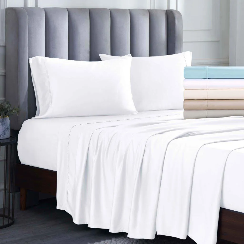 Modal From Beechwood 400 Thread Count Solid Duvet Cover Set