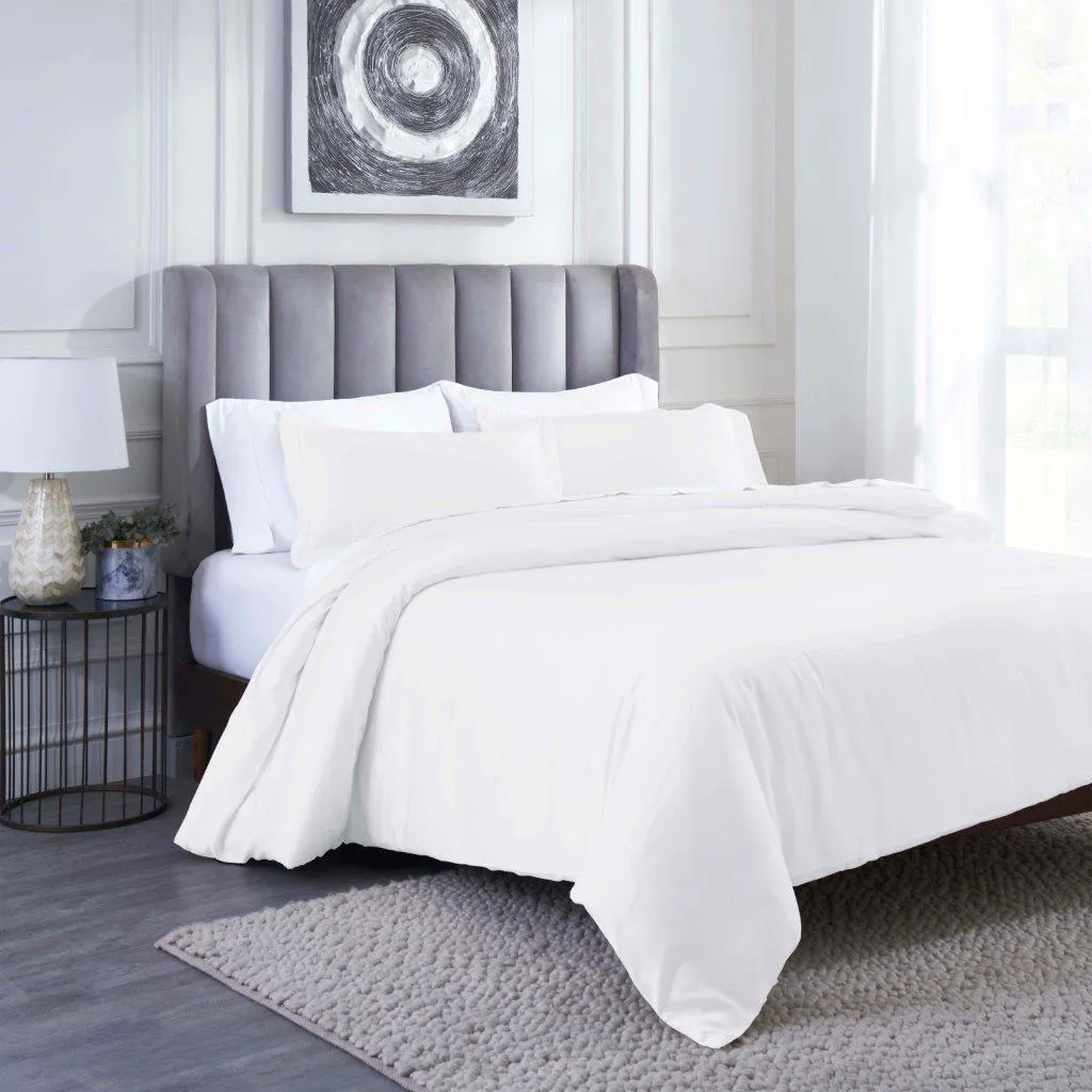 Modal From Beechwood 400 Thread Count Solid Duvet Cover Set