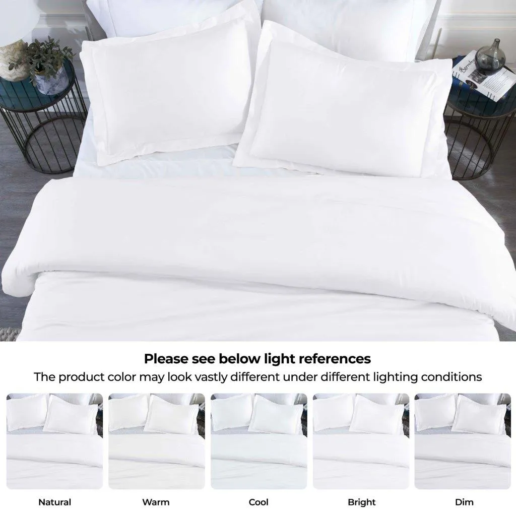 Modal From Beechwood 400 Thread Count Solid Duvet Cover Set