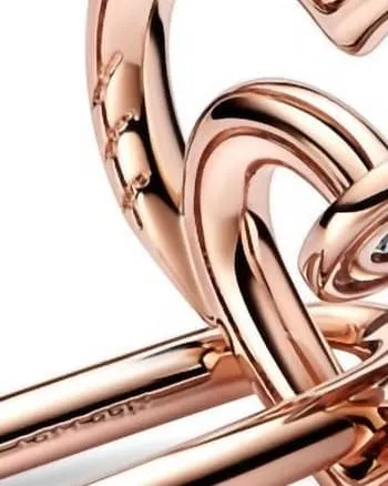 Nailed Heart Double Link in Rose Gold | Rose Gold