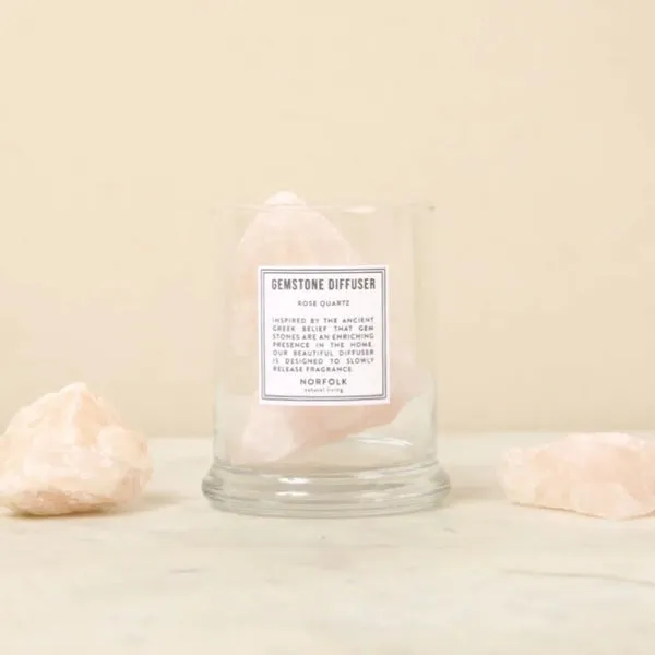 Norfolk Gemstone Diffuser - Rose Quartz (Pink)