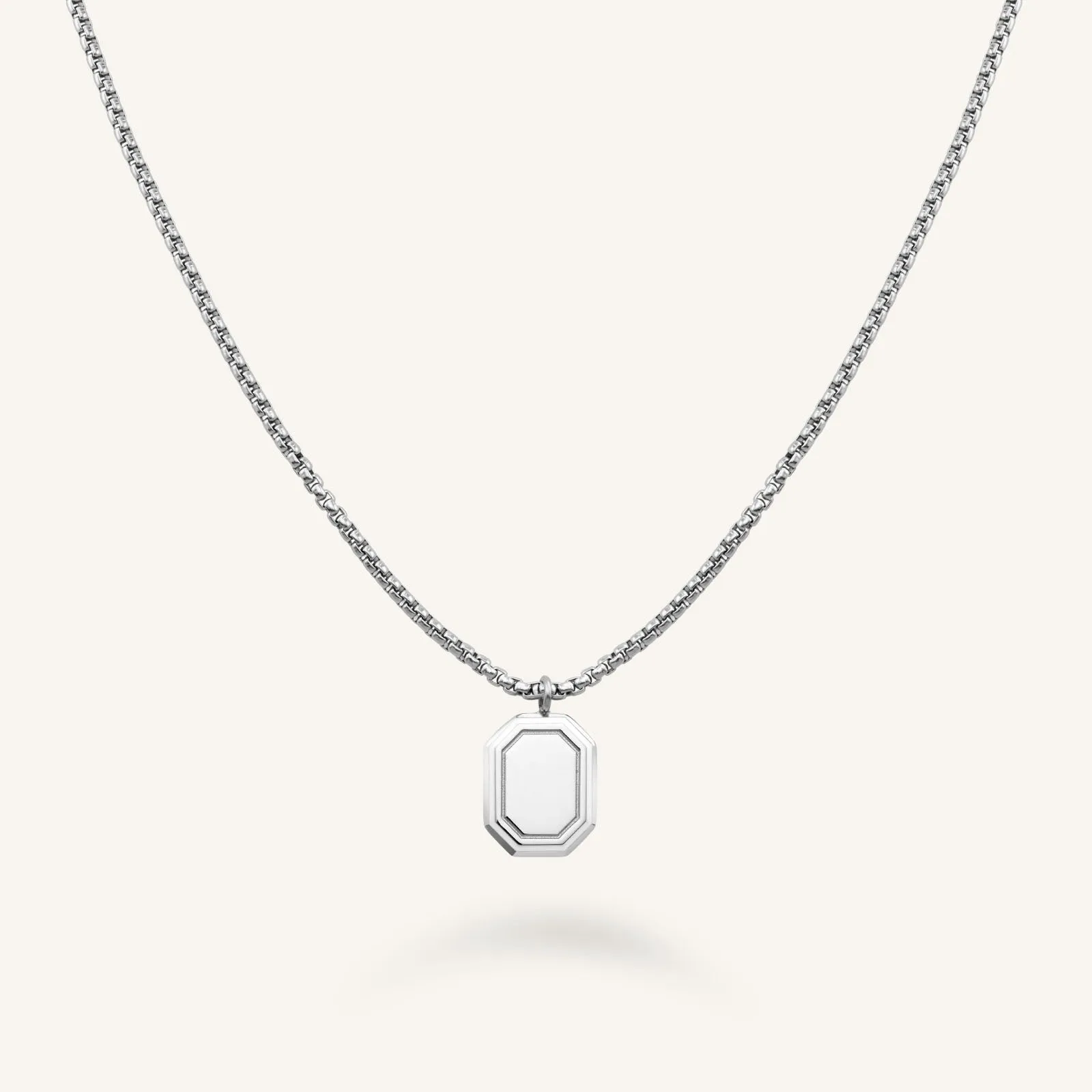 Octagon Enamel Necklace