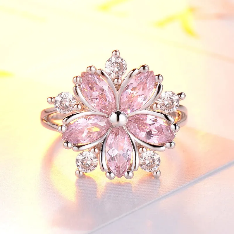 Original Six Prong Set Solitaire Diamond Simulation CZ Classic Silver Plated Engagement Ring