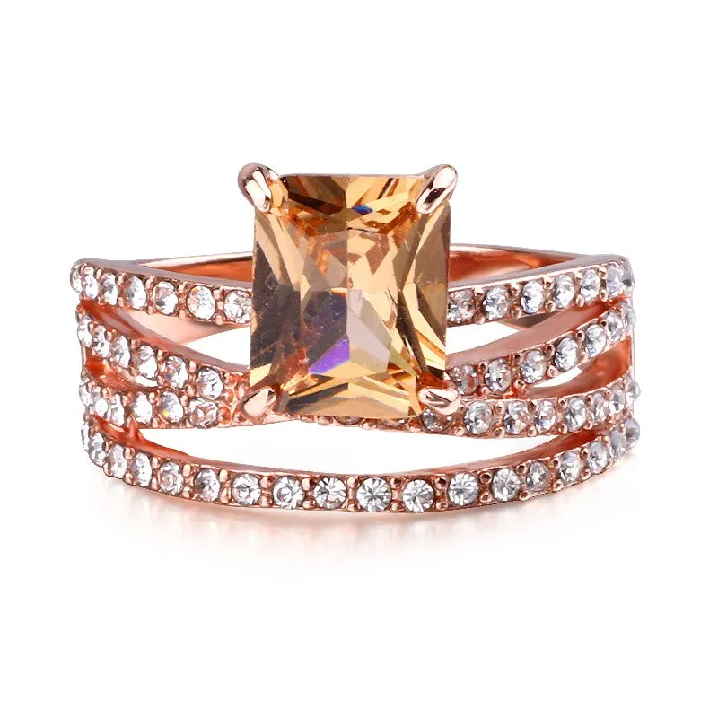 Original Six Prong Set Solitaire Diamond Simulation CZ Classic Silver Plated Engagement Ring