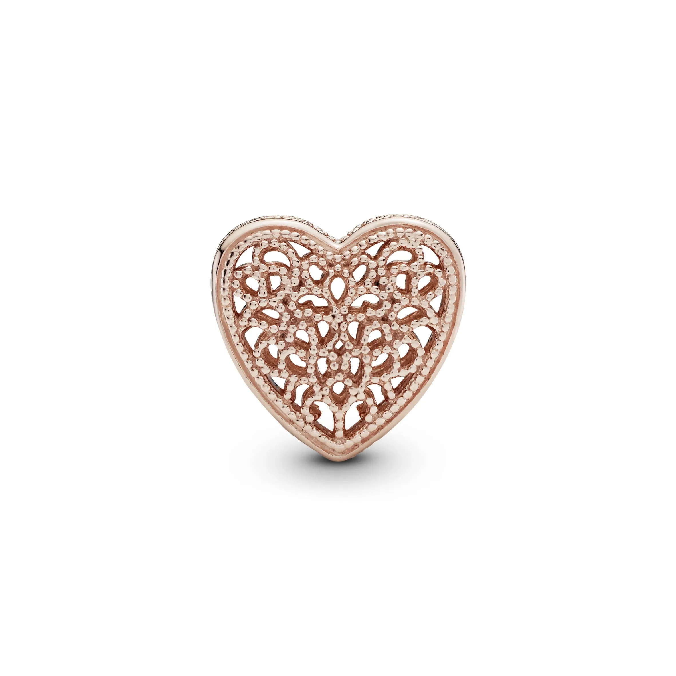 PANDORA Rose openwork heart charm