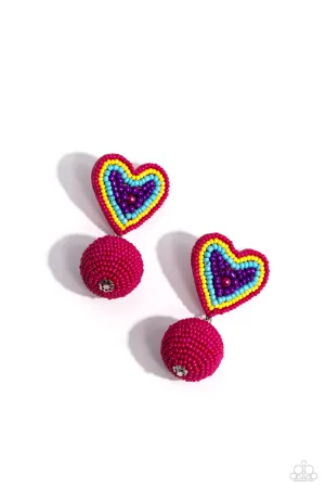 Paparazzi Spherical Sweethearts Multi Post Earrings