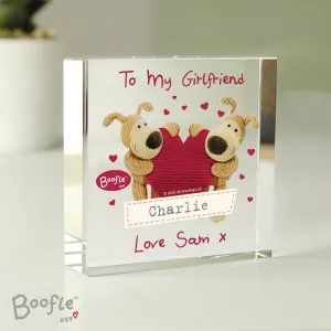 Personalised Boofle Shared Heart Large Crystal Token
