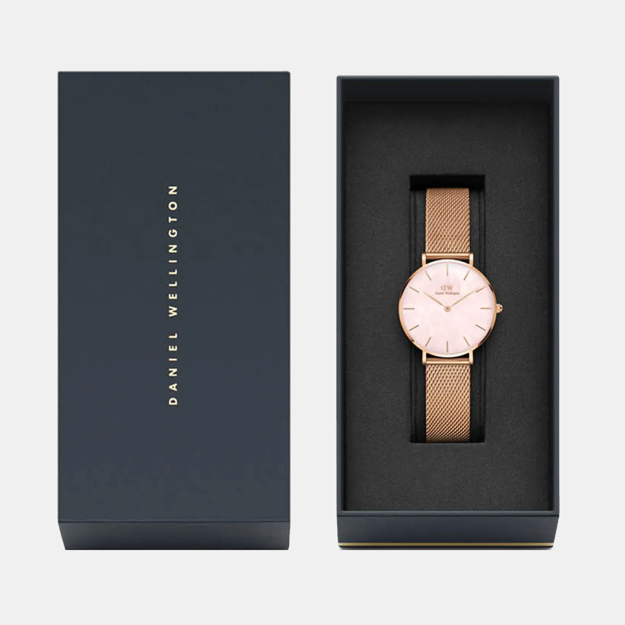 Petite Women's Mother Of Pearl Analog Stainless Steel Watch DW00100516