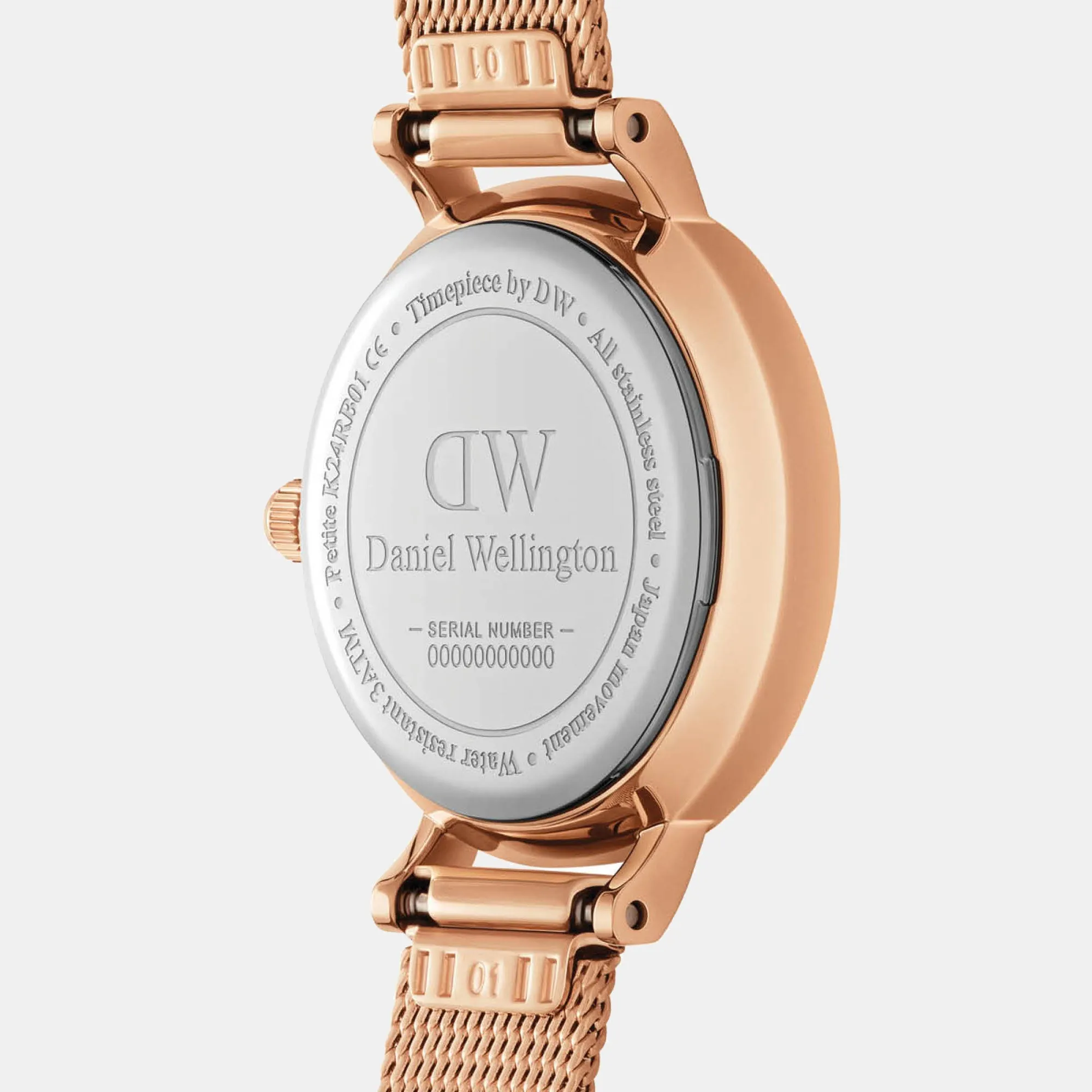 Petite Women's Mother Of Pearl Analog Stainless Steel Watch DW00100516