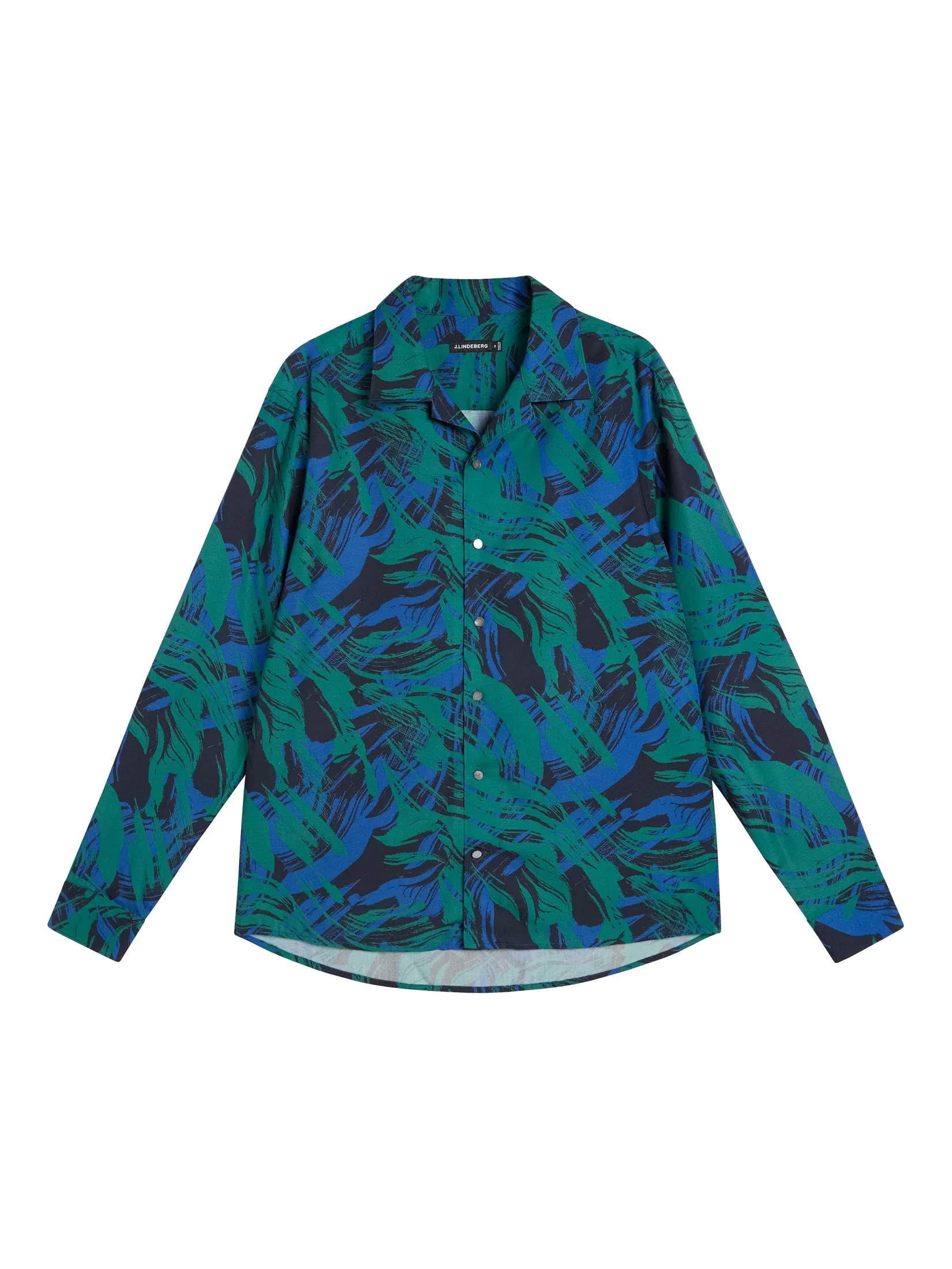 Playa Printed Tencel Shirt / Navy Valley