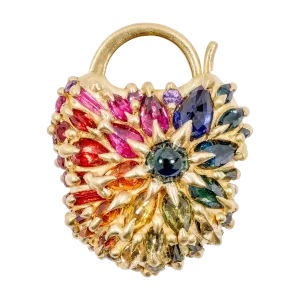 Rainbow Grande Fantaisie Padlock Necklace - Made to Order