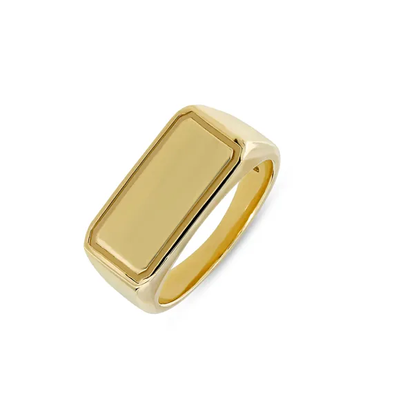 Rectangular Gold Signet Ring