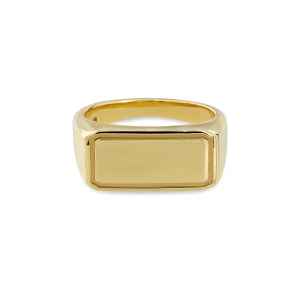 Rectangular Gold Signet Ring
