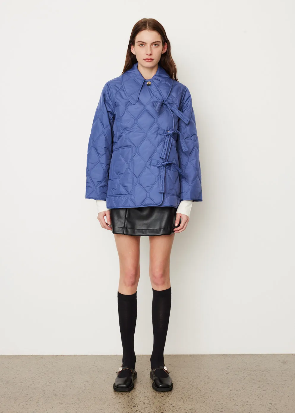 Ripstop Quilt Asymmetric Jacket