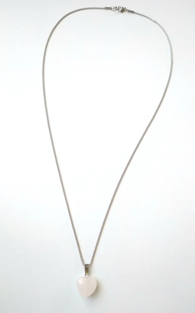 Rose Quartz Heart Pendant