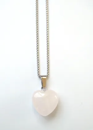 Rose Quartz Heart Pendant