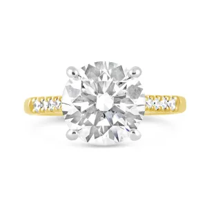 Round Brilliant Solitaire Engagement Ring 4.21ct