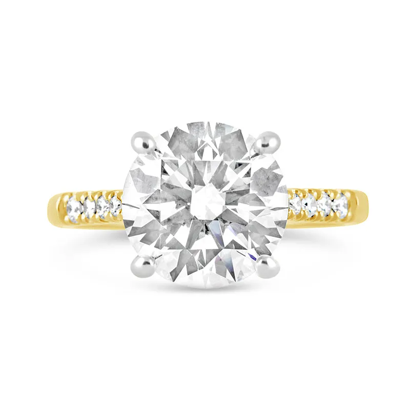 Round Brilliant Solitaire Engagement Ring 4.21ct